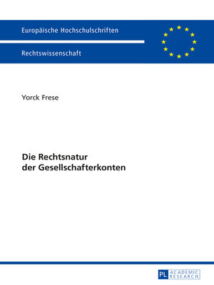 cover image of Die Rechtsnatur der Gesellschafterkonten